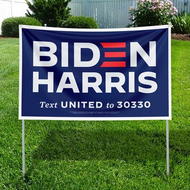 Double-Sided 18"  ty* Details about   Believe in Biden Political Campaign Yard Sign Joe 2020